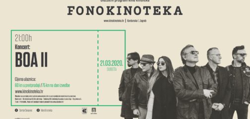 OBAVIJEST- FonoKinoteka: odgađa se koncert grupe Boa II