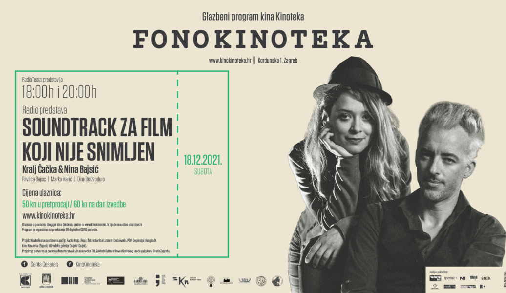 Soundtrack za film koji nije snimljen – radio predstava u kinu Kinoteka, 18.12.2021. u 18 i 20 sati